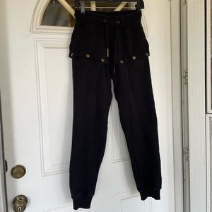 Black Ivy Park Button snap off joggers// XS